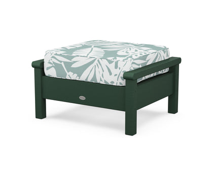 POLYWOOD® Harbour Deep Seating Ottoman in Green / Leaf Glacier Spa