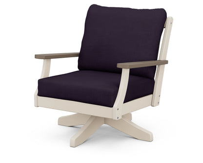 Braxton Deep Seating Swivel Chair - Sand