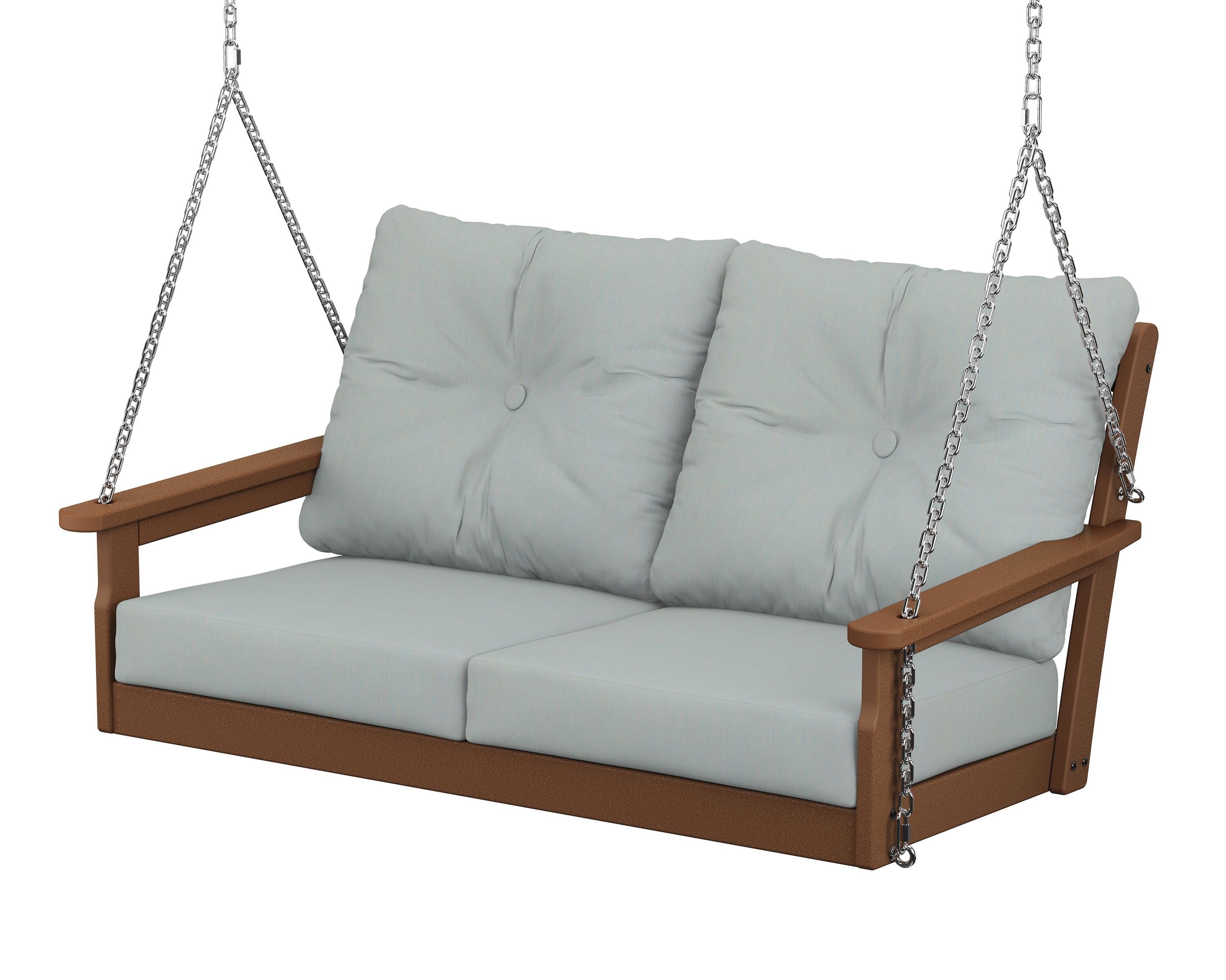 POLYWOOD® Vineyard Deep Seating Swing in Teak / Spa