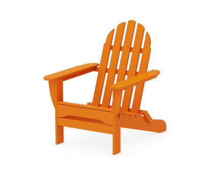 POLYWOOD® Classic Folding Adirondack Chair in Tangerine