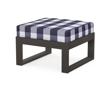 Unbranded Modular Ottoman - Modern in Vintage Coffee / Buffalo Plaid Navy