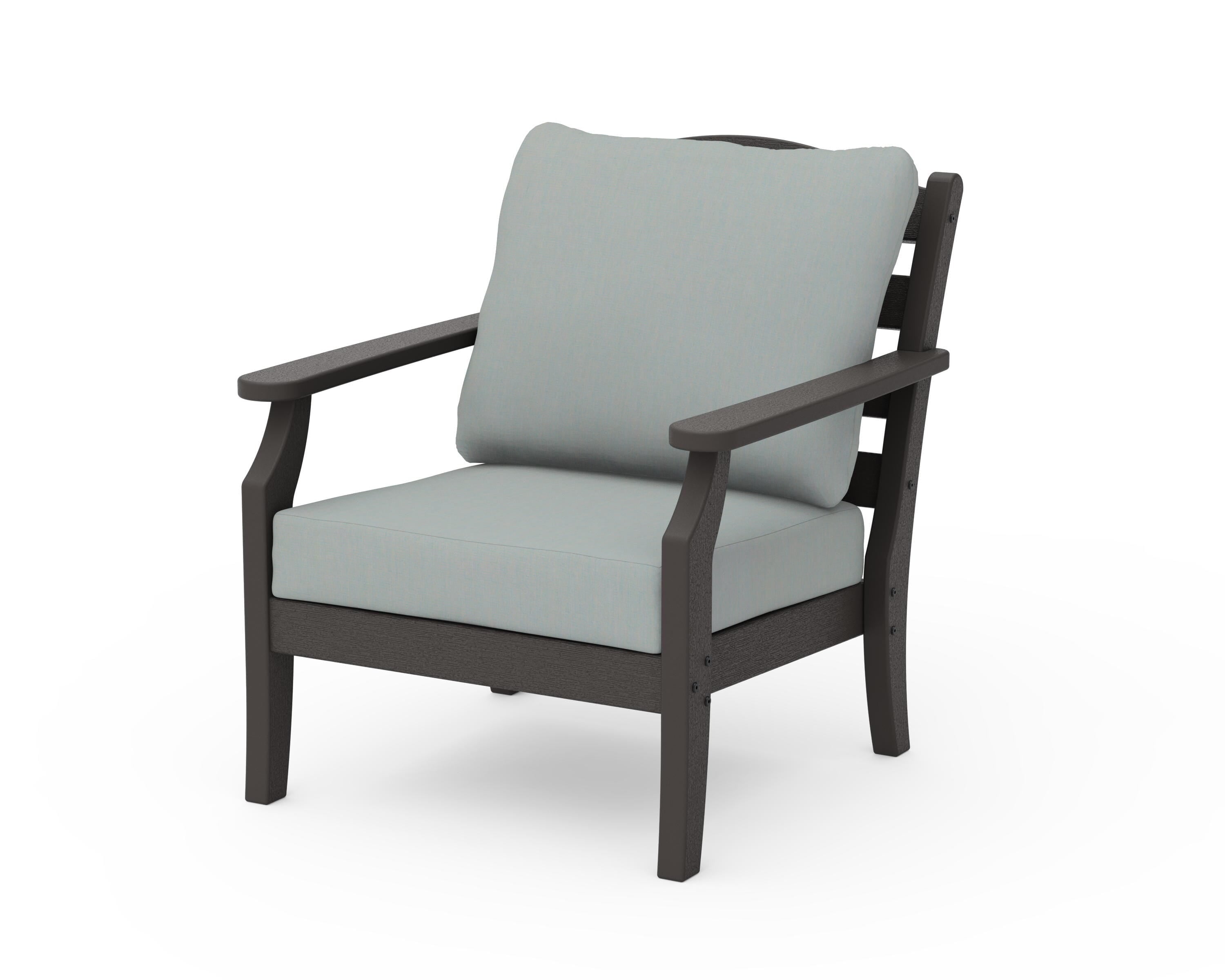 Draper James™ by  POLYWOOD® Savannah Deep Seating Chair in Vintage Coffee / Spa