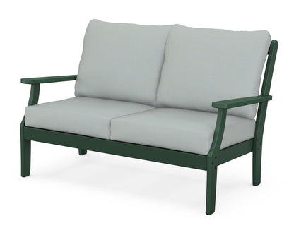 POLYWOOD® Braxton Deep Seating Loveseat in Green / Spa