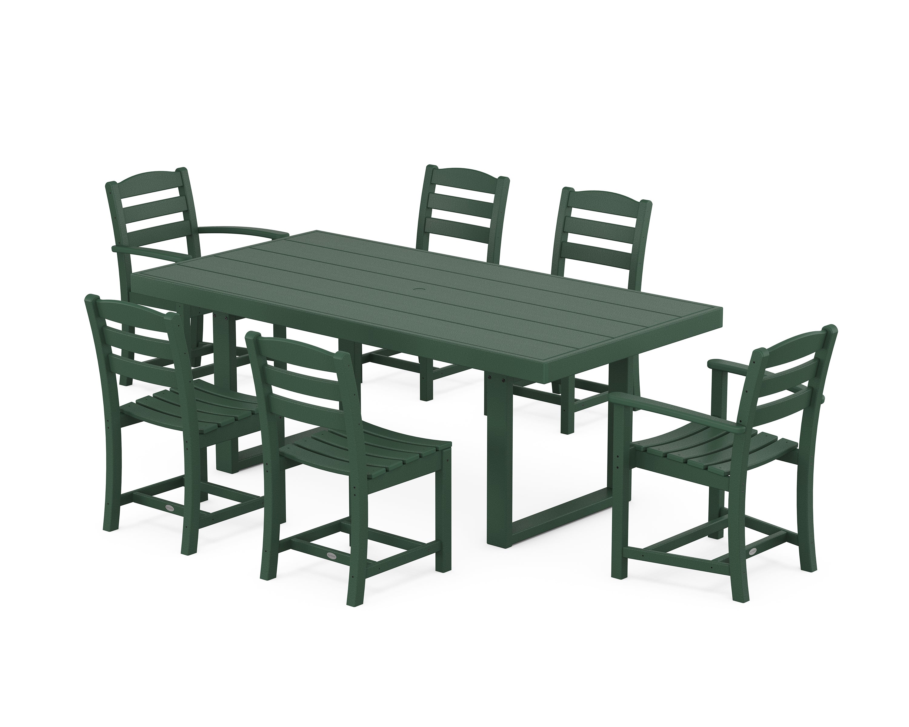 POLYWOOD® La Casa Café 7-Piece Dining Set in Green