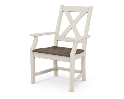 POLYWOOD® Braxton Dining Arm Chair in Sand / Kona