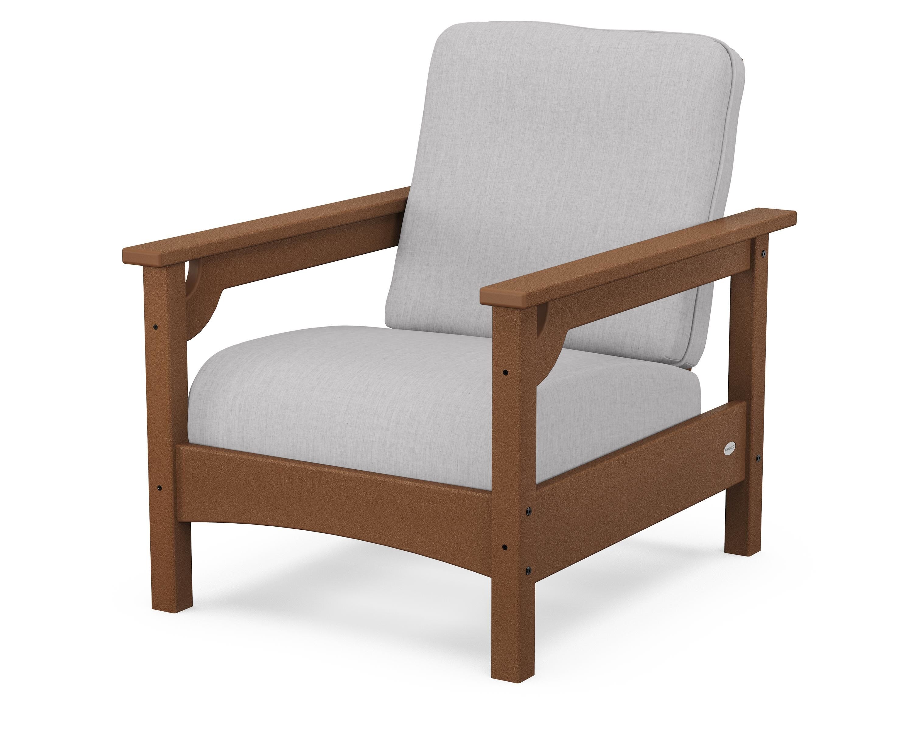 POLYWOOD® Club Chair in Teak / Granite