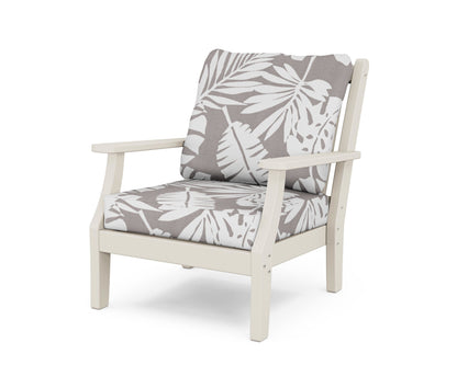 Country Living Wovendale Deep Seating Chair in Sand / Leaf Grey Mist