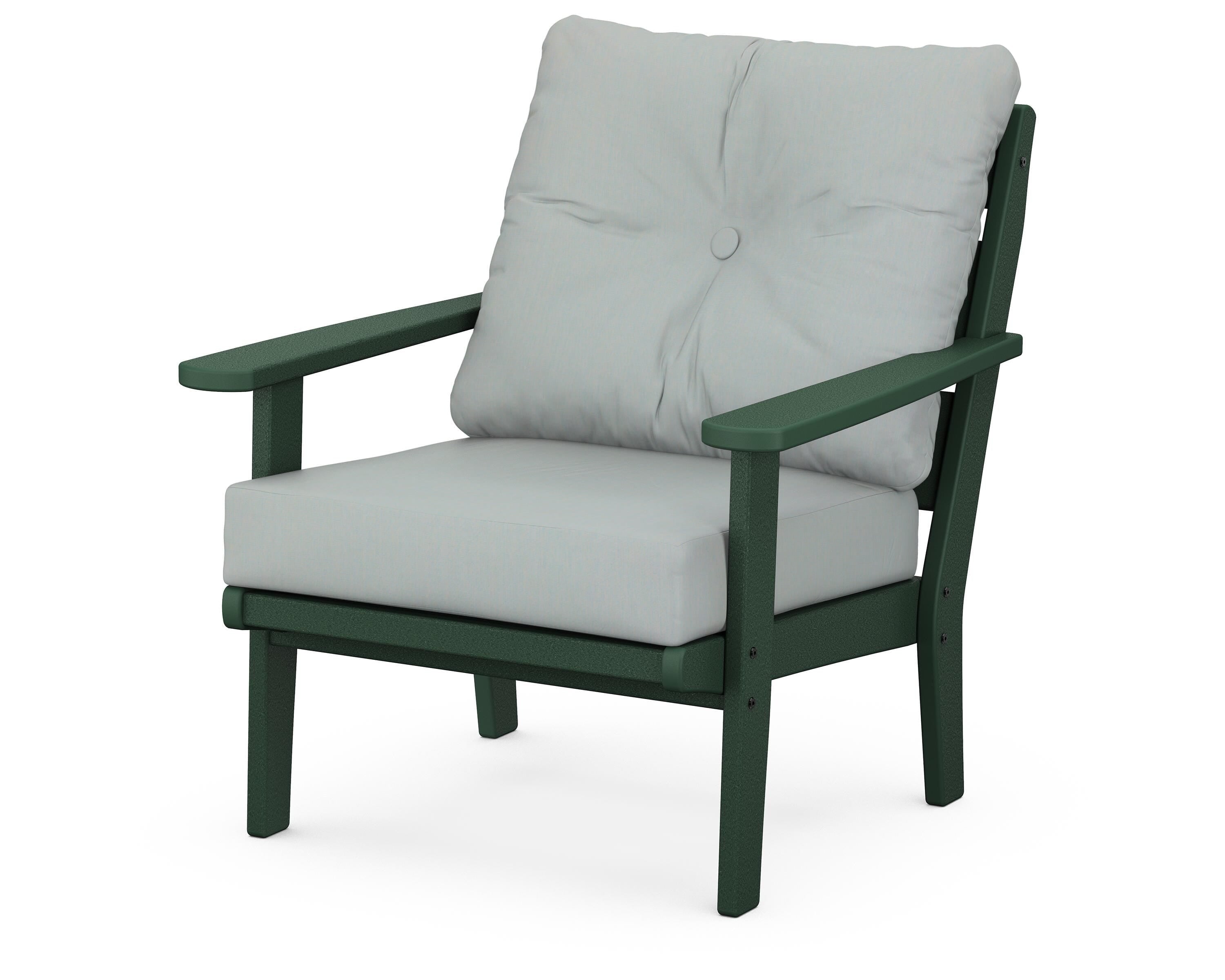 POLYWOOD® Lakeside Deep Seating Chair in Green / Spa