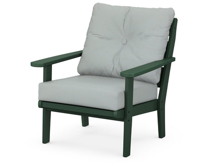 POLYWOOD® Lakeside Deep Seating Chair in Green / Spa