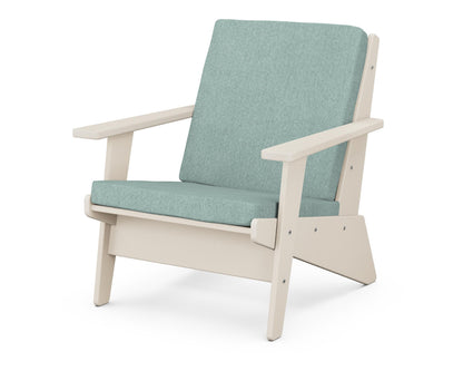 POLYWOOD® Riviera Modern Lounge Chair in Sand / Glacier Spa