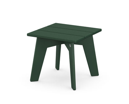 POLYWOOD® Riviera Modern Side Table in Green