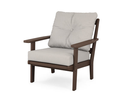 POLYWOOD® Prairie Deep Seating Chair in Mahogany / Cast Ash