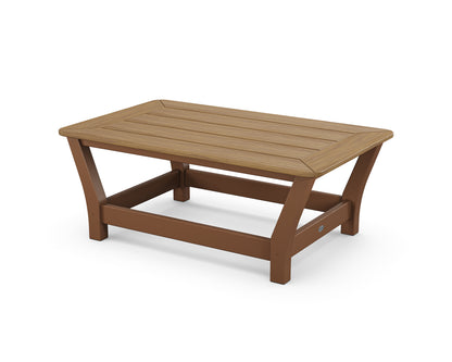 POLYWOOD® Harbour Slat Coffee Table in Teak / Natural