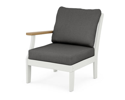 Braxton Modular Left Arm Chair - White