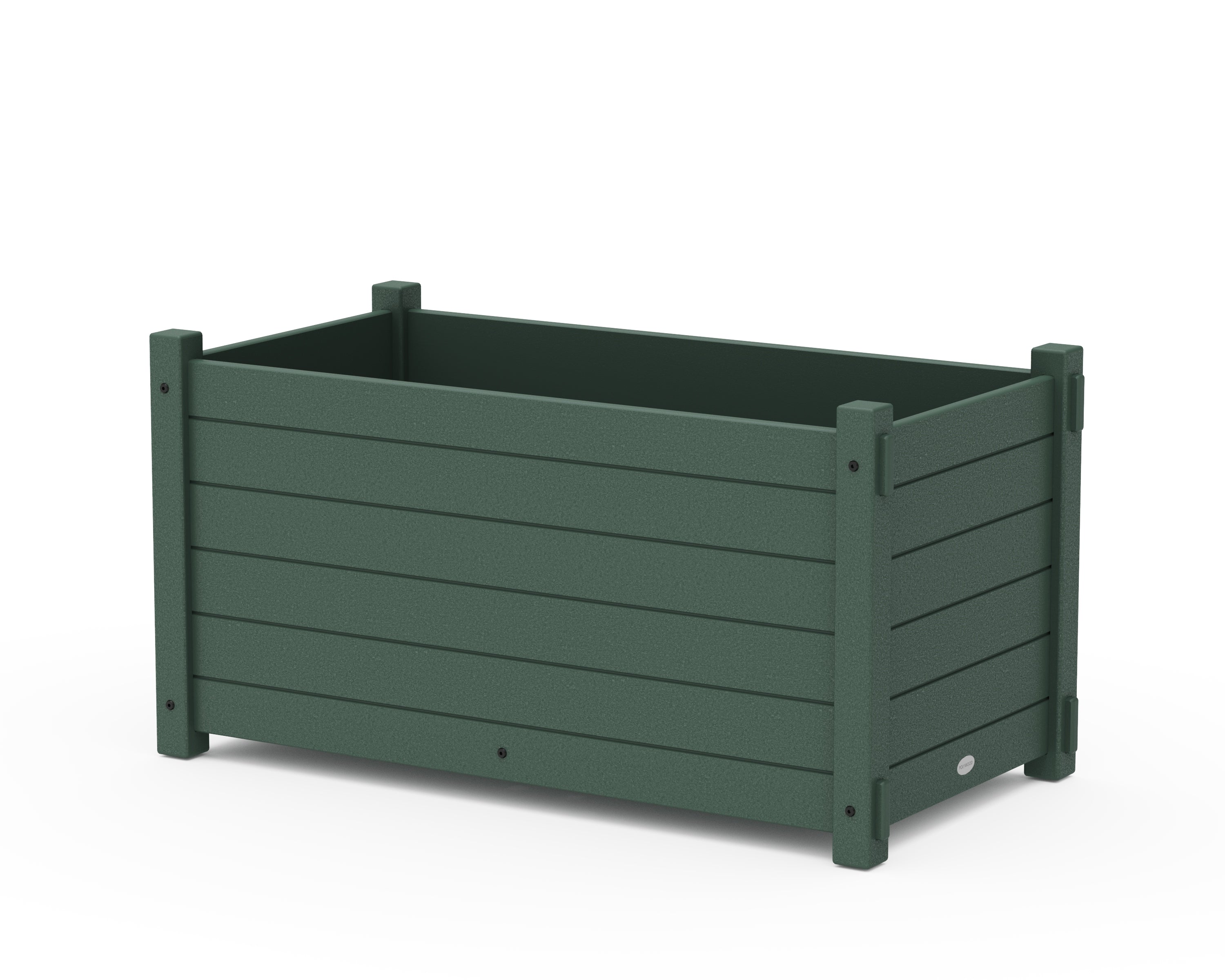 POLYWOOD® Nautical Large Rectangle Double Planter Box in Green