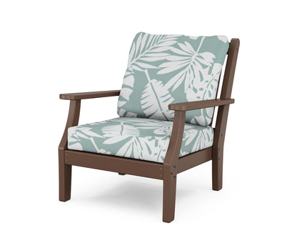 Country Living Wovendale Deep Seating Chair in Mahogany / Leaf Glacier Spa