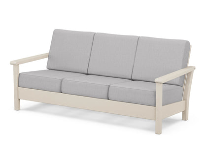 POLYWOOD® Harbour Deep Seating Sofa in Sand / Granite