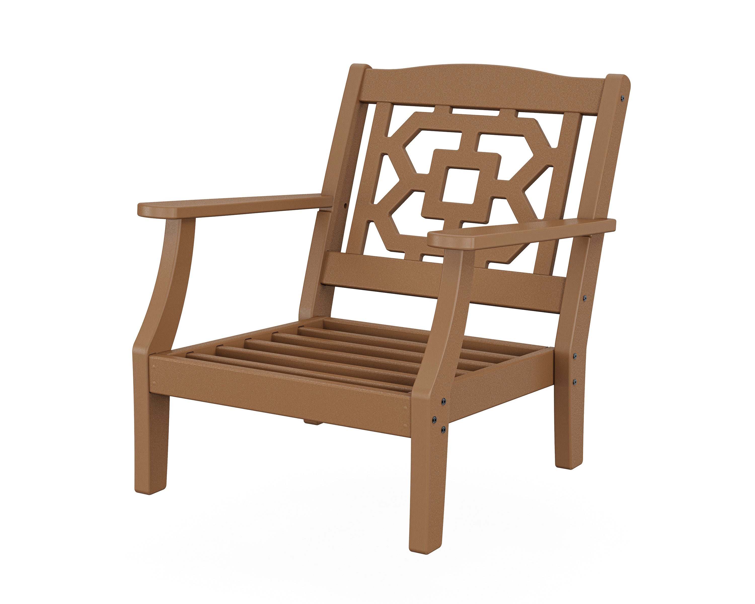 Martha Stewart by POLYWOOD® Chinoiserie Deep Seating Chair Frame in Teak