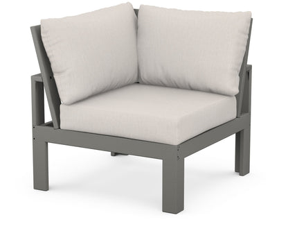 Unbranded Modular Corner Chair in Slate Grey / Cast Ash