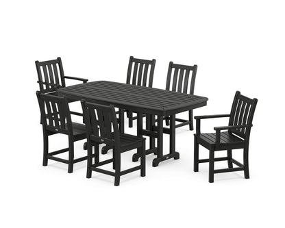POLYWOOD® Traditional Garden 7-Piece Dining Set in Black