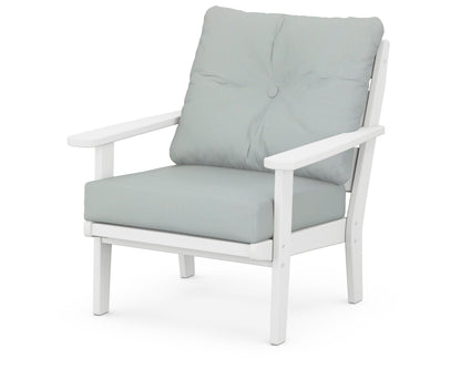 POLYWOOD® Lakeside Deep Seating Chair in White / Spa