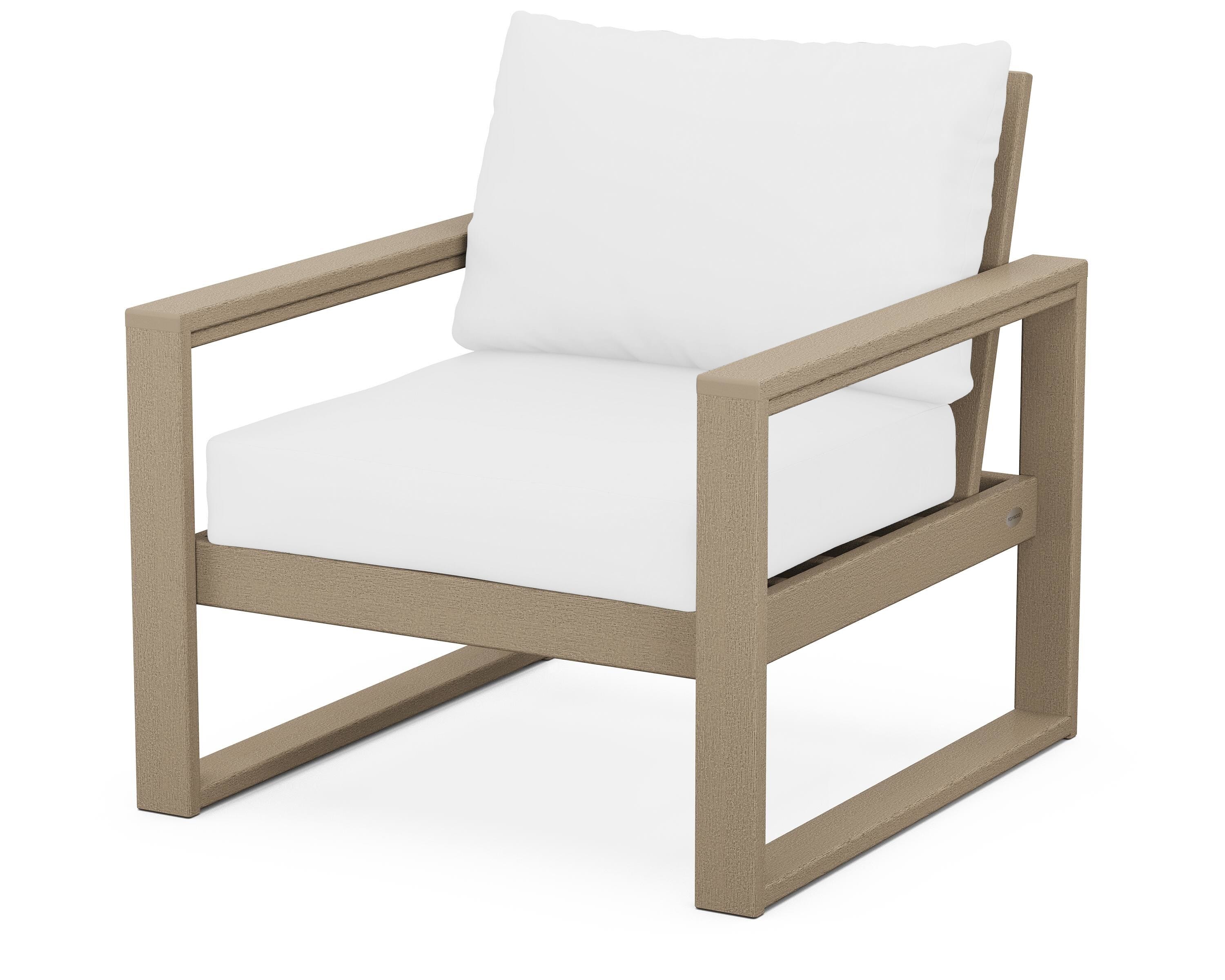 POLYWOOD® EDGE Club Chair in Vintage Sahara / Natural