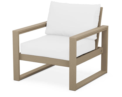 POLYWOOD® EDGE Club Chair in Vintage Sahara / Natural