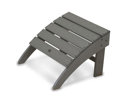 POLYWOOD® South Beach Adirondack Ottoman in Slate Grey