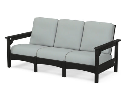 POLYWOOD® Club Sofa in Black / Spa