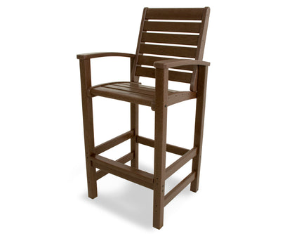 POLYWOOD® Signature Bar Chair in Mahogany
