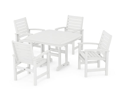POLYWOOD® Signature 5-Piece Dining Set in White