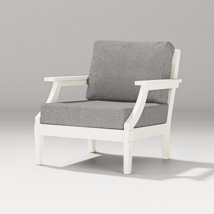 PW Designer Series Estate Lounge Chair in Vintage White / Grey Mist