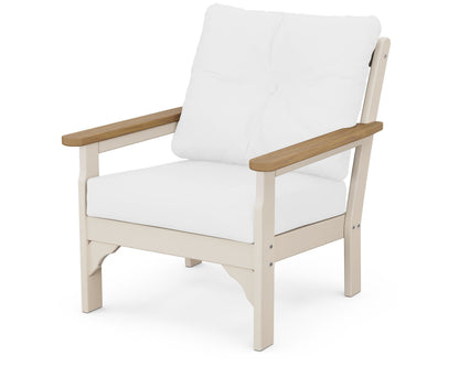 POLYWOOD® Vineyard Deep Seating Chair in Sand / Natural / Natural