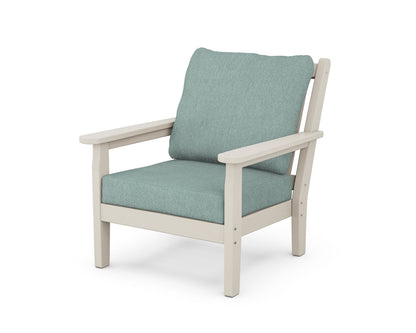 POLYWOOD® Chippendale Deep Seating Chair in Sand / Glacier Spa