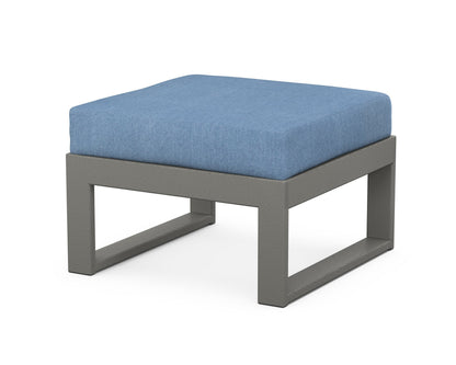 Unbranded Modular Ottoman - Modern in Slate Grey / Sky Blue