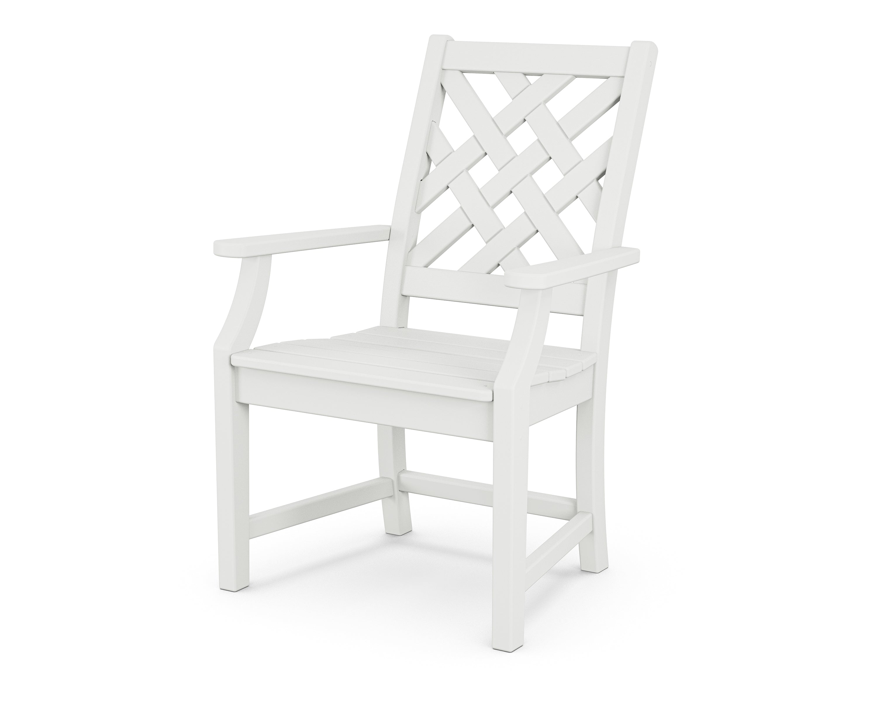 Country Living Wovendale Dining Arm Chair in White
