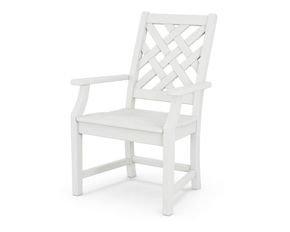 Country Living Wovendale Dining Arm Chair in White