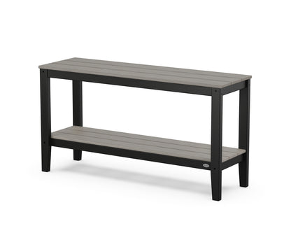 POLYWOOD® Newport 55" Console Table in Black / Driftwood