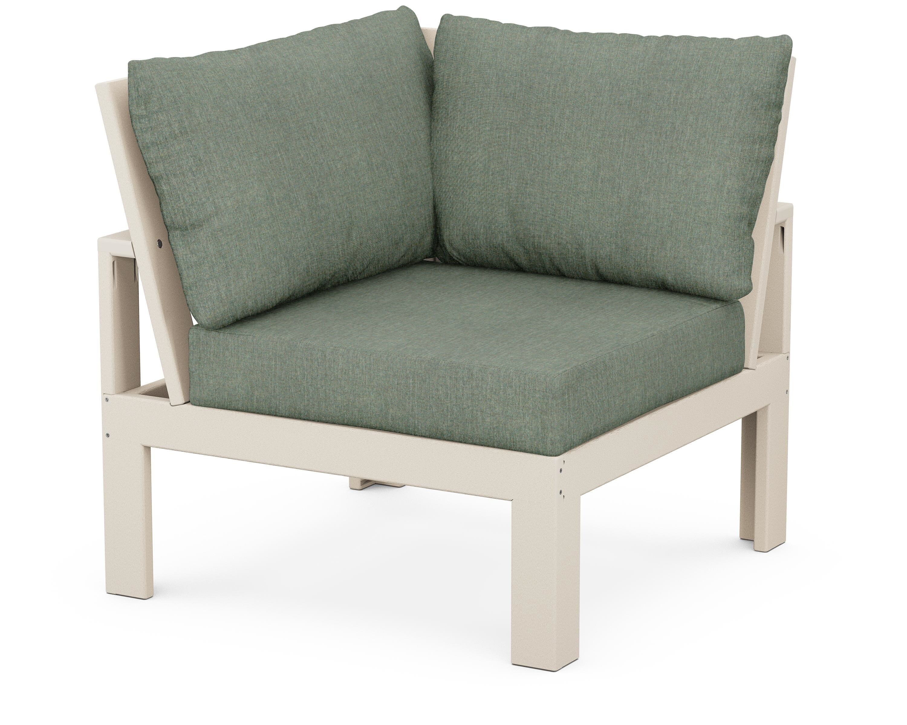 Unbranded Modular Corner Chair in Sand / Cast Sage