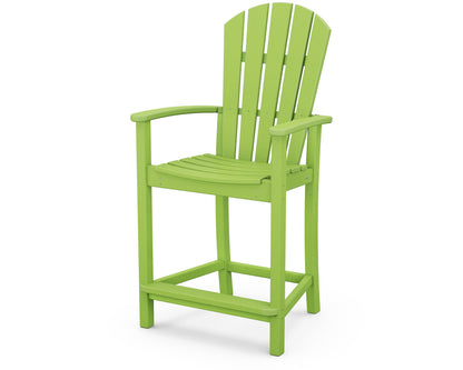 POLYWOOD® Palm Coast Counter Chair in Lime