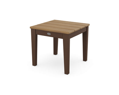 POLYWOOD® Newport 18" End Table in Mahogany / Natural