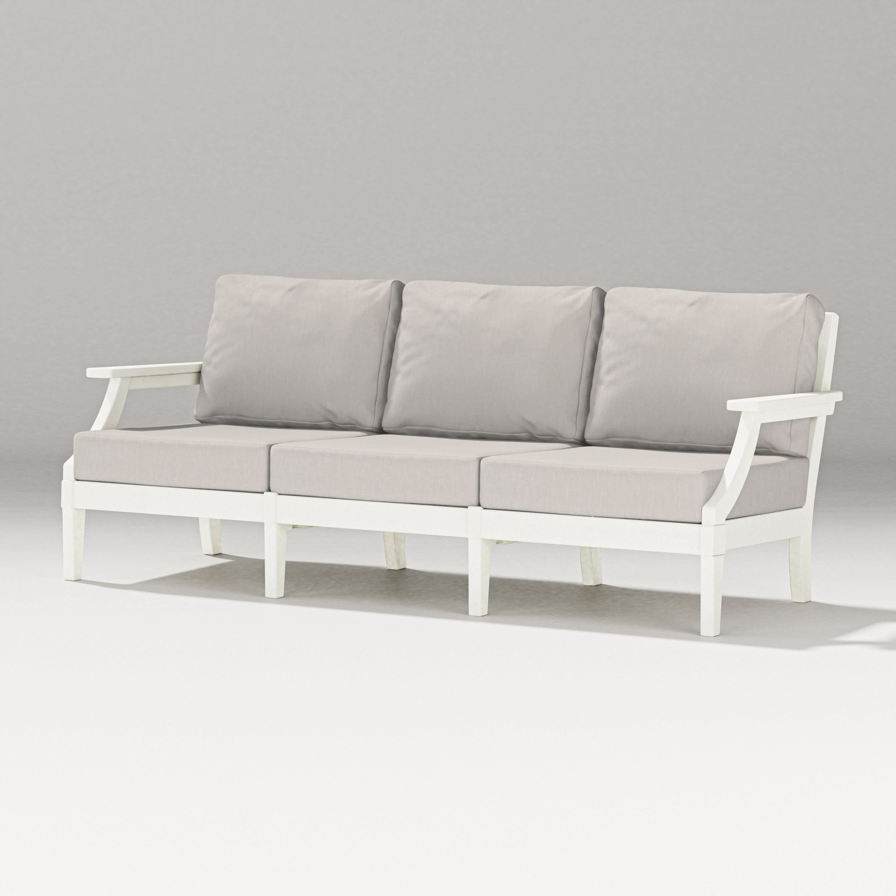 PW Designer Series Estate Sofa in Vintage White / Cast Ash