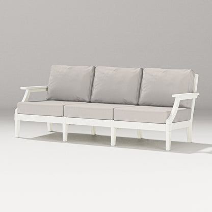 PW Designer Series Estate Sofa in Vintage White / Cast Ash