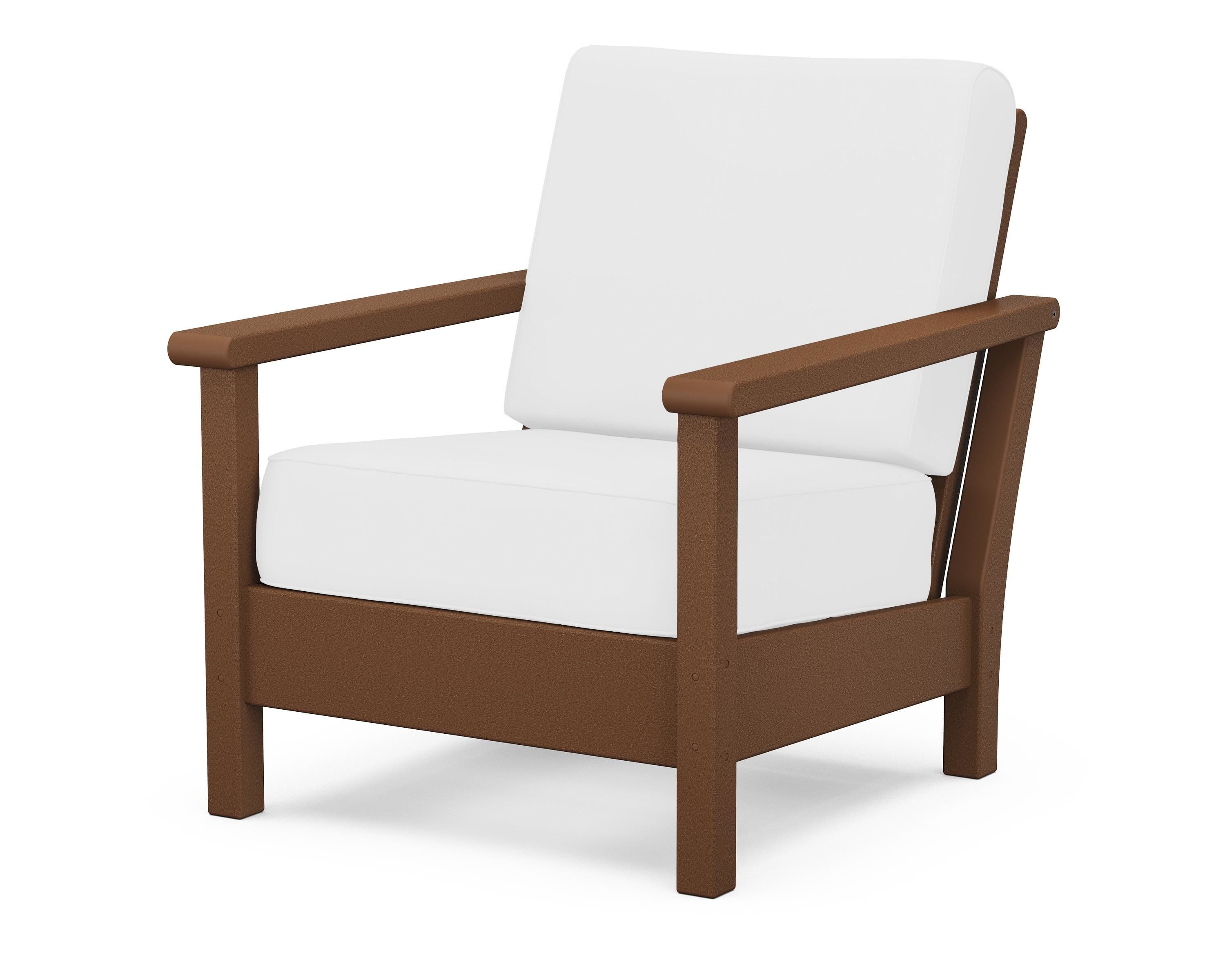 POLYWOOD® Harbour Deep Seating Chair in Teak / Natural
