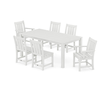 POLYWOOD® Oxford 7-Piece Parsons Dining Set in White