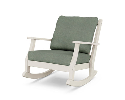 Country Living Wovendale Deep Seating Rocking Chair in Sand / Cast Sage