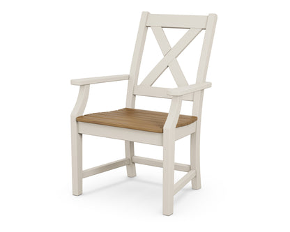POLYWOOD® Braxton Dining Arm Chair in Sand / Natural