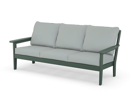 Country Living Cottage Deep Seating Sofa in Green / Spa