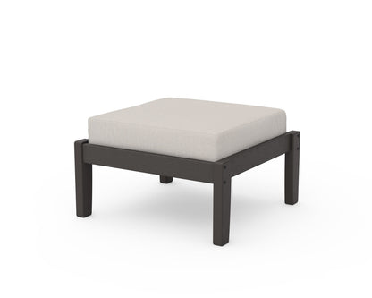 Unbranded Deep Seating Ottoman in Vintage Coffee / Cast Ash