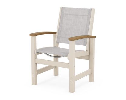 POLYWOOD® Coastal Dining Chair in Sand / Natural / Parchment Sling